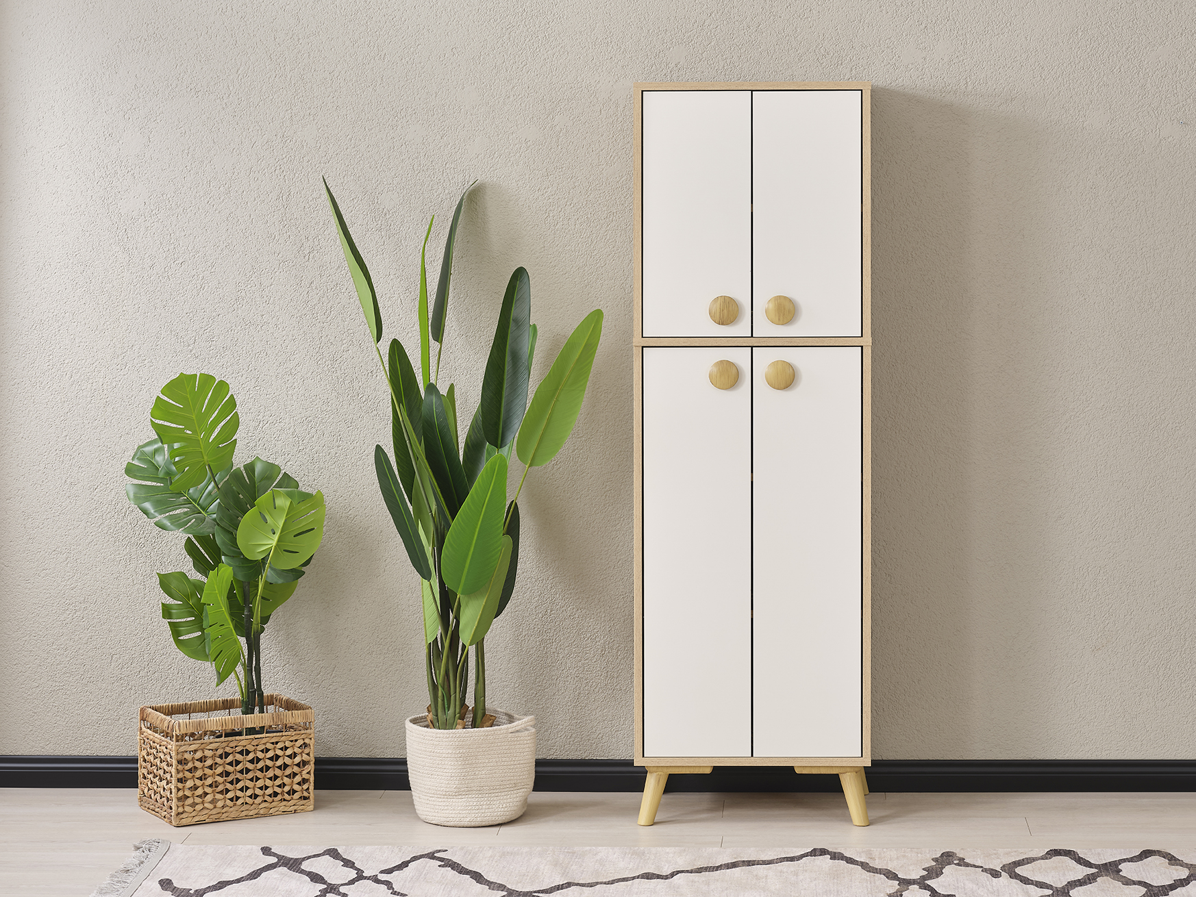 PUZZLE 170CM LIK DAR ÇOK AMAÇLI DOLAP