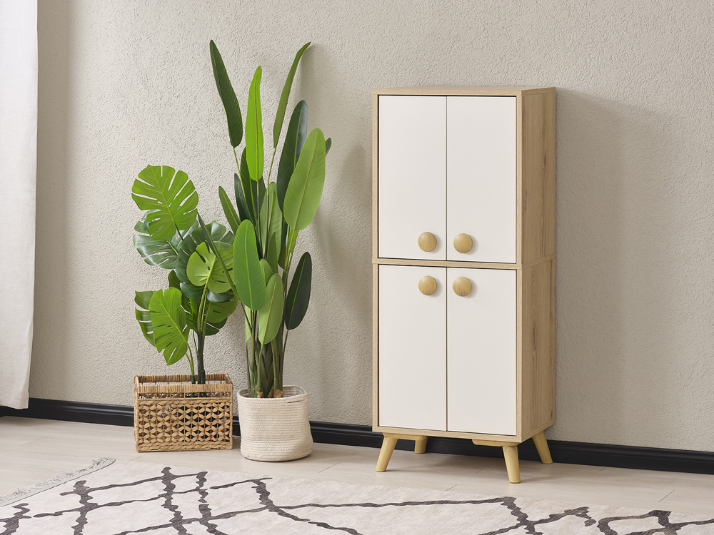 PUZZLE 132CM LIK DAR ÇOK AMAÇLI DOLAP