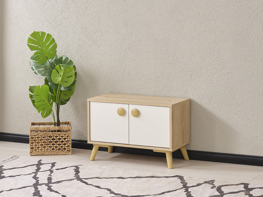 PUZZLE 50CM LIK 2 KAPAKLI ÇOK AMAÇLI DOLAP