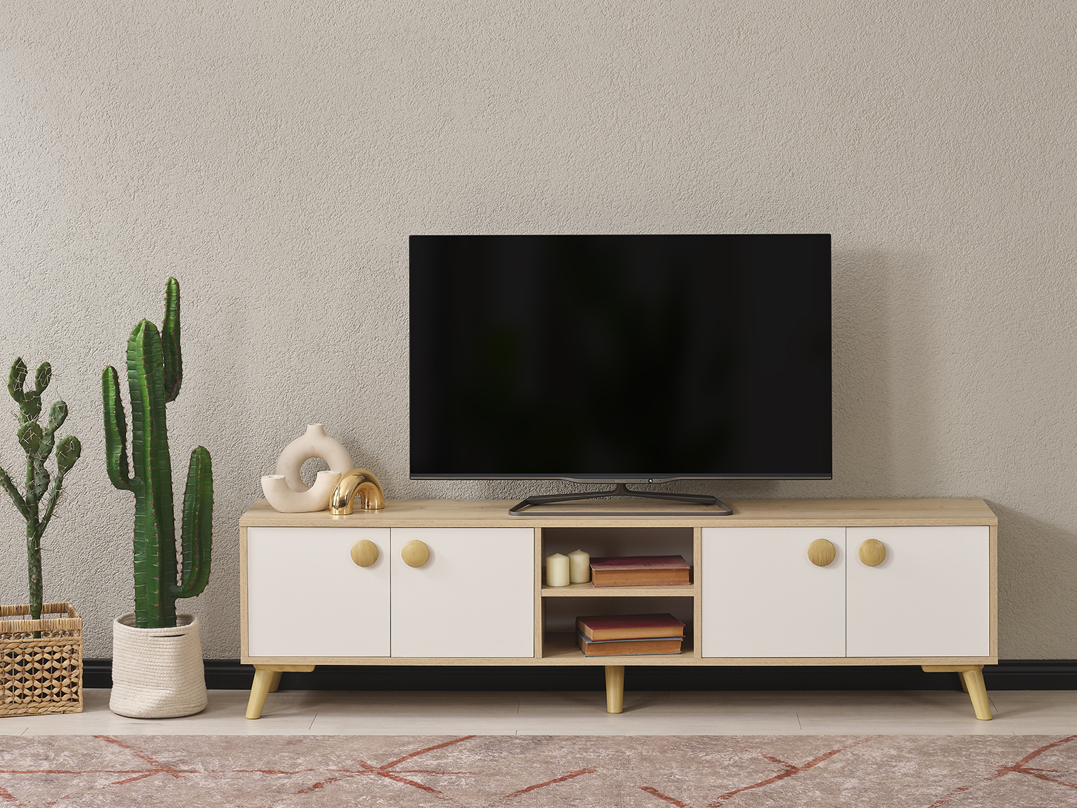 PUZZLE 187CM 4 KAPAKLI TV ÜNITESI