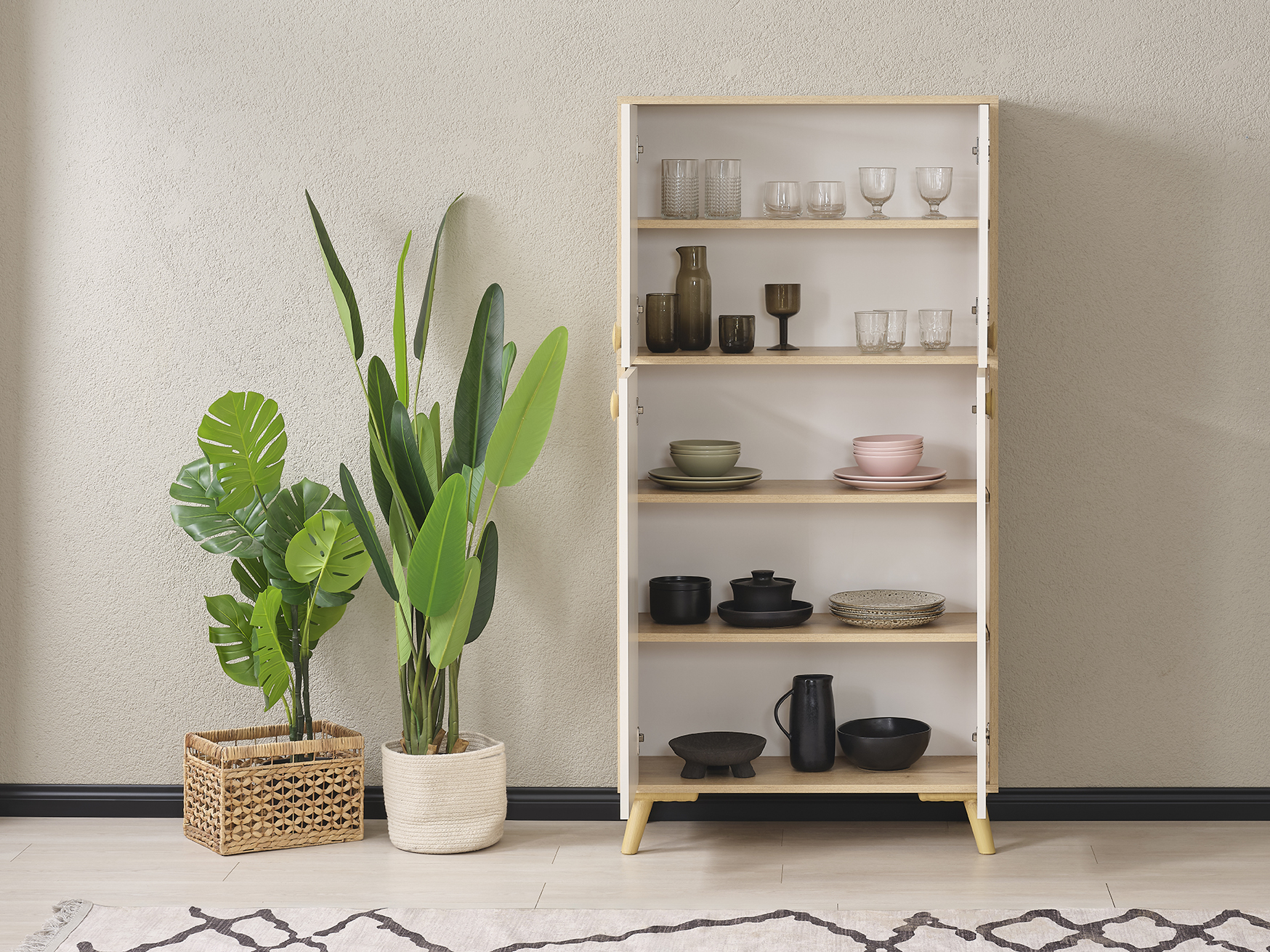 PUZZLE 170CM LIK GENIS ÇOK AMAÇLI DOLAP