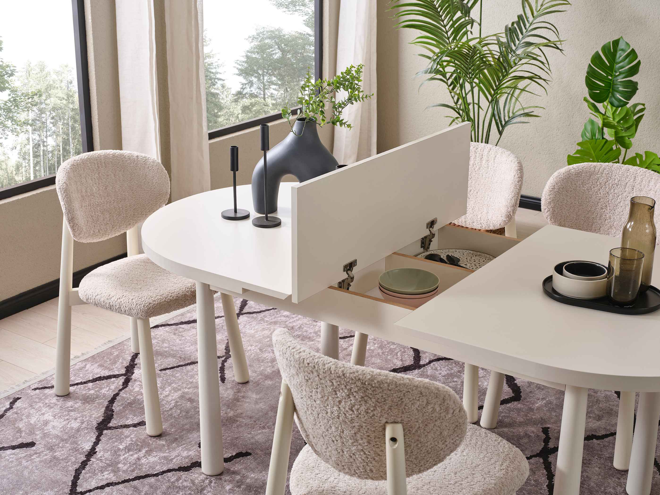 90*156 OVAL KELEBEK MASA