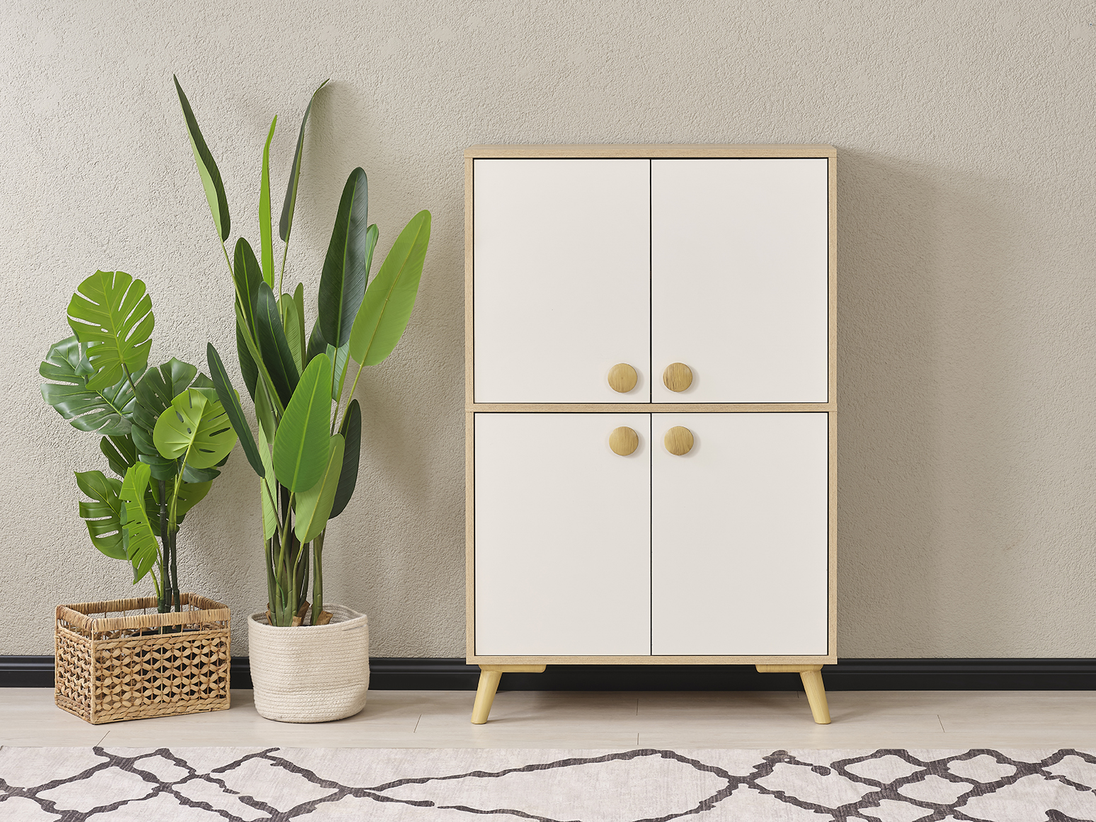 PUZZLE 132CM LIK GENIS ÇOK AMAÇLI DOLAP